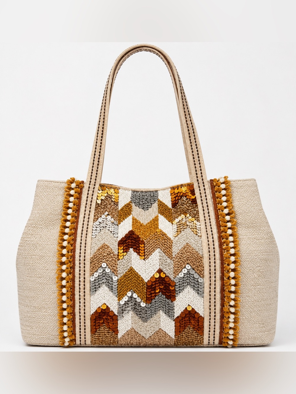 Caroline Embellished Tote Bag